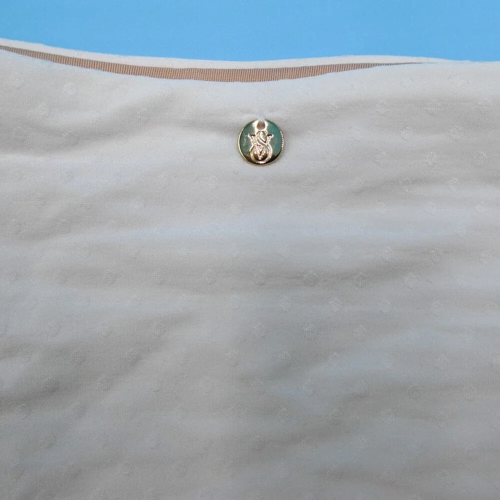 Victorias Secret XS White High Waist‎ Brazilian Bikini Bottom Swimwear Beach New